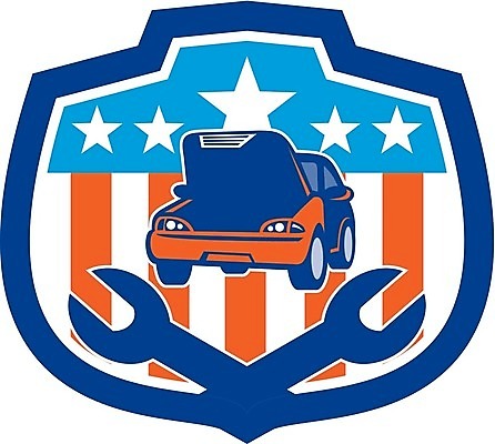EPS 해외이미지 일러스트 자동차 그래픽 미국 운전 공구 스패너 수리 성조기 복고 방패 보닛 고립 차고 해외202004 해외일러스트 육상교통 북아메리카 모션 도구 국기 파일형식 벡터 이미지허브