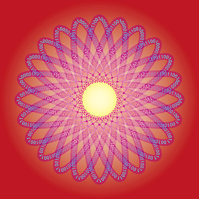 EPS 해외이미지 1 꽃 과학 백그라운드 인터넷 일러스트 수치 빨간색 글로벌 태양 숫자 노란색 디지털 정보 그물 네트워크 암호 심볼 사인 영 만다라 이진법 프로그래밍 해외202004 해외일러스트 자연요소 식물 문자 컬러 그래프 작업 수학 개발 파일형식 벡터 이미지허브