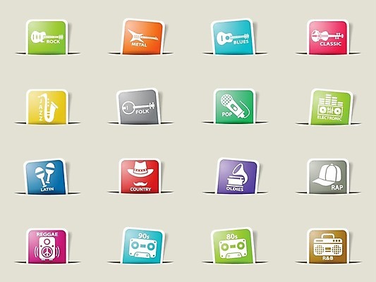 EPS 해외이미지 종이 음악 일러스트 뿔 여러명 소리 기타 클래식 심볼 전자 재즈 랩 뮤지컬 블루스 엘리먼트 팝 해외202004 해외일러스트 다수 컨셉 현악기 문화예술 사람 파일형식 벡터 이미지허브