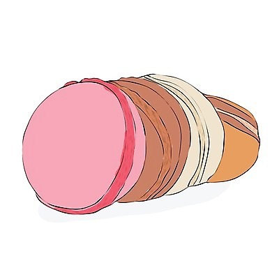 EPS 해외이미지 일러스트 사람없음 일렬 마카롱 해외202004 해외일러스트 디저트 파일형식 벡터 이미지허브