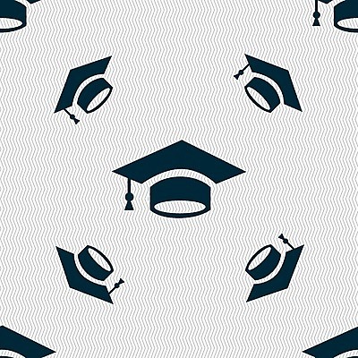 EPS 해외이미지 모양 교육 패턴 일러스트 학사모 졸업 사람없음 플랫 벡터 해외202004 해외일러스트 모자_잡화 무늬 파일형식 이미지허브