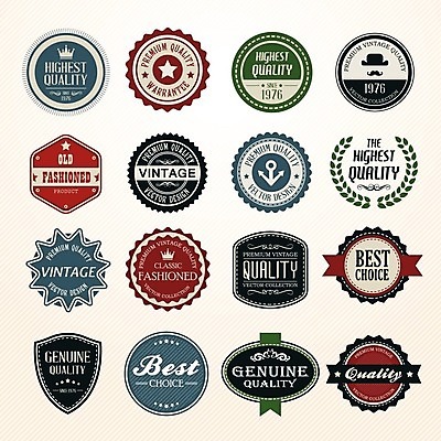 EPS 해외이미지 스티커 일러스트 사람없음 세트 라벨 빈티지 해외202004 해외일러스트 컨셉 프레임 파일형식 벡터 이미지허브