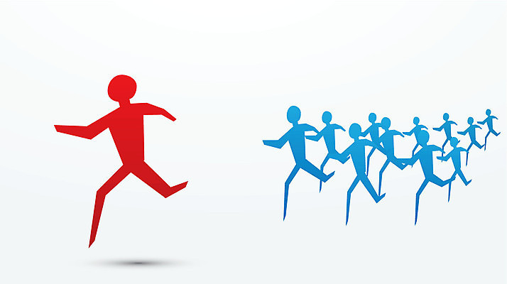 EPS 해외이미지 컨셉 일러스트 비즈니스 성공 사무실 달리기 숫자 경쟁 우승 군중 대표 리더 추적 승자 해외202004 해외일러스트 문자 모션 사람 최고 파일형식 벡터 이미지허브