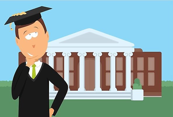 EPS 해외이미지 교육 생각 일러스트 졸업 성공 기둥 졸업장 만화 대학교 해외202004 해외일러스트 건축 컨셉 학교 파일형식 벡터 이미지허브