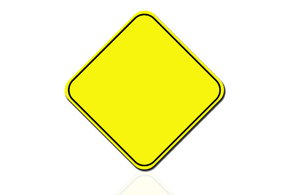 포토 JPG 해외이미지 모양 도로 텍스트 경고 사람없음 노란색 검은색 흰색 편지 사인 예방 정사각형 다이아몬드 마름모 고립 해외202004 해외포토 도형 길 컬러 교통시설 보석 파일형식 이미지허브