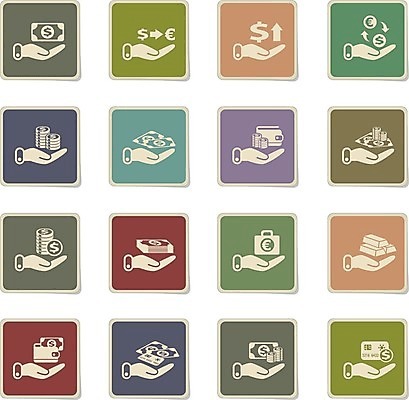 EPS 해외이미지 손 종이 스티커 돈 일러스트 비즈니스 금융 세일 달러 동전 황금 구매 심볼 계좌 보너스 예산 비용 해외202004 해외일러스트 신체부위 경제 쇼핑 재산 파일형식 벡터 이미지허브