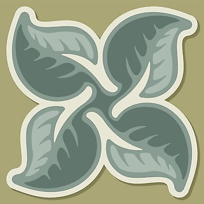 EPS 해외이미지 클립아트 디자인 백그라운드 잎 일러스트 장식 골동품 타일 정사각형 해외202004 해외일러스트 도형 식물 파일형식 벡터 이미지허브