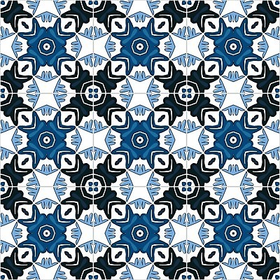 EPS 해외이미지 전통 디자인 패턴 일러스트 벽지 추상 장식 파란색 흰색 포르투갈 타일 묘사 정사각형 모자이크 스페인어 아라베스크 엘리먼트 튀니지 해외202004 해외일러스트 도형 유럽 컬러 무늬 아프리카 파일형식 벡터 이미지허브