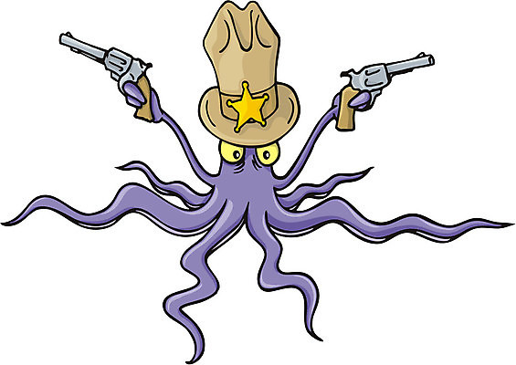 EPS 해외이미지 별 일러스트 총 분노 잡기 카우보이 보안관 만화 오징어 그림 촉수 망아지 해외202004 해외일러스트 자연요소 직업 감정 무기 새끼 모션 연체동물 수중동물 말_동물 파일형식 벡터 이미지허브