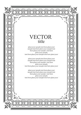 EPS 해외이미지 디자인 일러스트 프레임 사람없음 장식 빈티지 고급 우아함 바로크 빅토리아 해외202004 해외일러스트 컨셉 파일형식 벡터 이미지허브