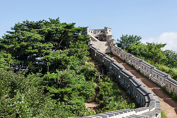 포토 JPG 주간 나무 식물 하늘 한국 풍경 사람없음 야외 성벽 남한산성 성곽길 국내포토 자연요소 아시아 길 경기도 파일형식