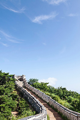 포토 JPG 주간 나무 식물 구름 하늘 한국 풍경 사람없음 야외 남한산성 성곽길 국내포토 자연요소 아시아 길 경기도 파일형식