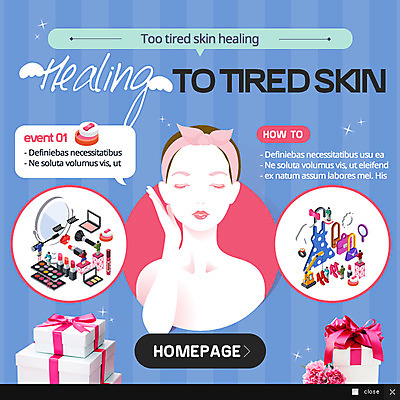 PSD 템플릿 옷 여자 웹템플릿 신발 팝업 웹팝업 선물 한명 사람 성인 선물상자 뷰티 화장품 피부 힐링 여자만 여자한명만 성인여자만 성인만 이미지템플릿 1 신체부위 상자 파일형식