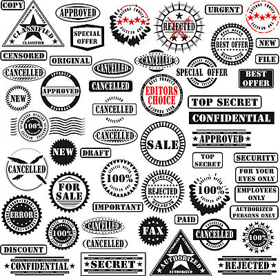 EPS 해외이미지 디자인 일러스트 비즈니스 새로움 잉크 안전 사무실 라벨 판매 세일 쪽지 긴급 얼룩 떨어짐 물개 비밀 수집 심볼 사인 파일 약속 보안 고무 팩스 우표 취소 휘장 승인 엘리먼트 오리지널 증명서 각인 해외202004 해외일러스트 컨셉 포유류 프레임 사무용품 바다동물 파일형식 벡터 이미지허브