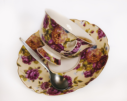 포토 JPG 해외이미지 디자인 꽃 사람없음 컵 머그컵 뜨거움 차 아침식사 티스푼 해외202004 해외포토 식물 식기 음료 숟가락 식사 파일형식 이미지허브