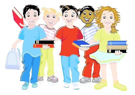 EPS 해외이미지 학생 여학생 행복 어린이 일러스트 교실 학교 수업 웃음 책 독서 대여 해외202004 해외일러스트 여자 교육 감정 표정 사람 파일형식 벡터 이미지허브