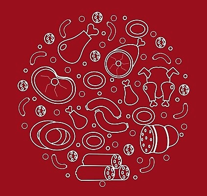 EPS 해외이미지 잡화 선 음식 조각 다이어트 일러스트 재료 건강 육류 돼지고기 스테이크 요리 장식 세트 농장 상점 식당 저녁식사 소고기 흰색 신선 소시지 시장 플랫 상품 만화 수집 심볼 메뉴 유기농 햄 날것 슈퍼마켓 점심식사 고립 단백질 살라미 식품점 정육점 해외202004 해외일러스트 웰빙 컬러 농업 식재료 서양음식 식사 가공식품 영양소 파일형식 벡터 이미지허브