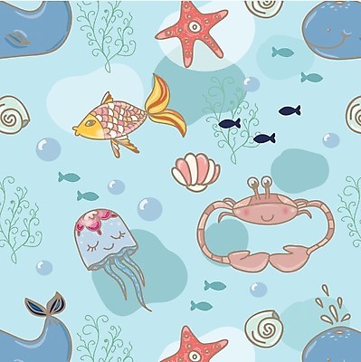 EPS 해외이미지 별 야생동물 바다 여행 백그라운드 패턴 일러스트 포유류 자연 벽지 불가사리 새우 등대 사랑 어류 물 파란색 컬러풀 수중 수영 게 흰색 하트 보트 해조류 만화 고래 해산물 오징어 문어 수족관 공상 깊이 해외202004 해외일러스트 자연요소 모양 동물 감정 컬러 무늬 배_교통 극피동물 연체동물 갑각류 수중동물 수상스포츠 해양식물 생태계 파일형식 벡터이미지허브 