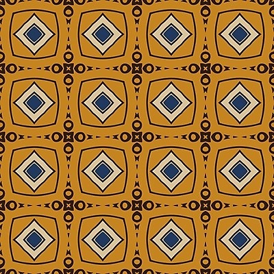 EPS 해외이미지 디자인 백그라운드 패턴 일러스트 벽지 추상 파란색 노란색 검은색 타일 복고 정사각형 해외202004 해외일러스트 도형 컬러 무늬 파일형식 벡터 이미지허브