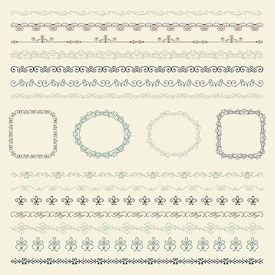 EPS 해외이미지 선 일러스트 사각프레임 타이포그라피 사람없음 원형프레임 베이지색 해외202004 해외일러스트 문자 컬러 프레임 사각형 원형 파일형식 벡터 이미지허브