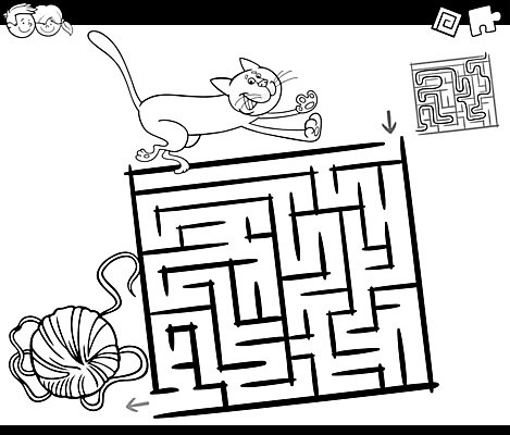 EPS 해외이미지 모양 캐릭터 디자인 교육 길 어린이 일러스트 공 출입구 흑백 반려동물 고양이 게임 퍼즐 만화 방향 입장 그림 페이지 미로 해결 양모 방법 색칠공부 선로 초보 해외202004 해외일러스트 일러캐릭터 동물 포유류 놀이 촬영기법 사람 학습 직물 색칠 파일형식 벡터 이미지허브