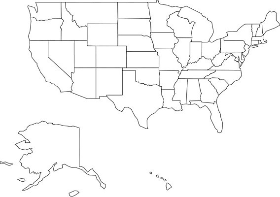 EPS 해외이미지 모양 디자인 교육 선 여행 백그라운드 컨셉 지도 일러스트 학교 그래픽 세계 검은색 미국 시험 흰색 퀴즈 그림 하와이 심플 윤곽 지형 알래스카 고립 지도책 지리 와이어프레임 해외202004 해외일러스트 컬러 북아메리카 책 파일형식 벡터 이미지허브