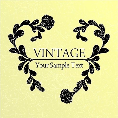 EPS 해외이미지 꽃 백그라운드 잎 일러스트 프레임 타이포그라피 사람없음 노란색 검은색 빈티지 잎줄기 해외202004 해외일러스트 식물 문자 줄기 컬러 컨셉 파일형식 벡터 이미지허브