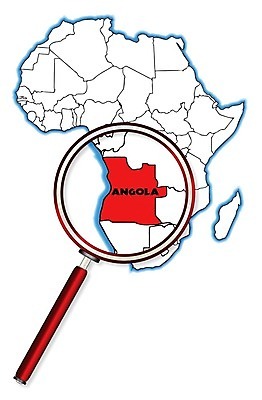 EPS 해외이미지 지도 일러스트 아프리카 미술 그래픽 빨간색 검은색 흰색 그림 윤곽 확대경 고립 앙골라 지리 해외202004 해외일러스트 나라 컬러 문화예술 파일형식 벡터 이미지허브