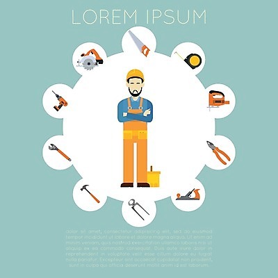 EPS 해외이미지 손 디자인 배너 산업 일러스트 주택 건물 세트 페인트 장비 기구 도구 공구 나사 스패너 업무 플랫 수리 망치 수집 목수 심볼 측정 사인 목공예 펜치 정비공 주인 DIY 유지 계약자 고립 송곳 업그레이드 하드웨어 해외202004 해외일러스트 직업 건축물 취미 신체부위 컴퓨터 작업 기술자 공예 계약 파일형식 벡터 이미지허브