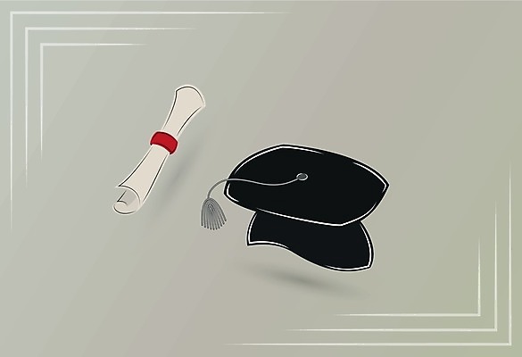 EPS 해외이미지 교육 일러스트 학사모 졸업 사람없음 축하 졸업장 해외202004 해외일러스트 모자_잡화 컨셉 파일형식 벡터 이미지허브