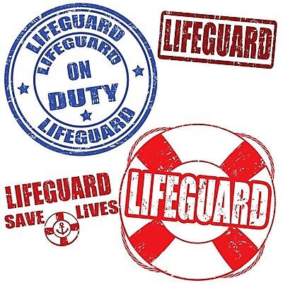 EPS 해외이미지 영어 일러스트 안전 사람없음 빨간색 세트 도장 라벨 보호 라이프가드 해외202004 해외일러스트 문자 컬러 컨셉 프레임 파일형식 벡터 이미지허브