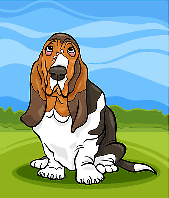 EPS 해외이미지 일러스트 앉기 사람없음 귀여움 강아지 만화 심플 해외202004 해외일러스트 컨셉 모션 반려동물 개 파일형식 벡터 이미지허브