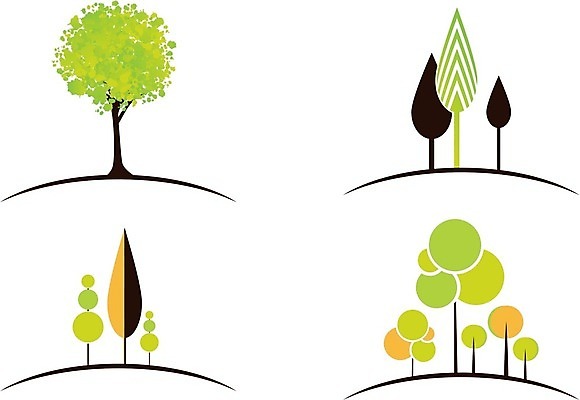 EPS 해외이미지 나무 식물 잎 일러스트 사람없음 초록색 세트 환경 성장 그린에너지 심볼 에코 친환경 해외202004 해외일러스트 컬러 에너지 파일형식 벡터 이미지허브