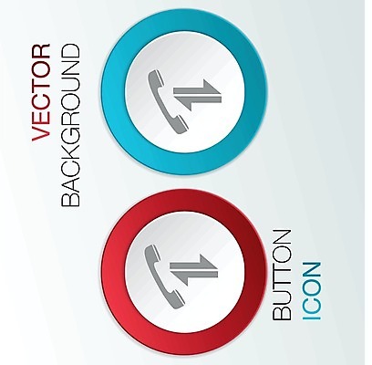 EPS 해외이미지 화살표 일러스트 사람없음 세트 픽토그램 원형 전화기 통화 송수신 해외202004 해외일러스트 도형 모션 파일형식 벡터 이미지허브