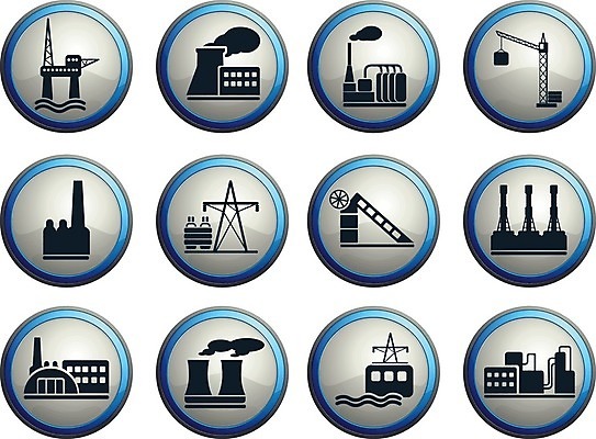 EPS 해외이미지 일러스트 공장 건설업 사람없음 중장비 연기 타워크레인 송전탑 공업단지 공장굴뚝 공장시설 해양산업 해외202004 해외일러스트 산업 공업 탑 산업장비 기중기 시설 파일형식 벡터 이미지허브