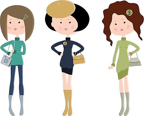 EPS 해외이미지 디자인 옷 여자 가방 일러스트 바지 미술 미소 사람 그래픽 컬러풀 유행 만화 심볼 흰배경 그림 펑키 고립 스타일 해외202004 해외일러스트 잡화 컬러 백그라운드 하의 문화예술 표정 흰색 파일형식 벡터 이미지허브