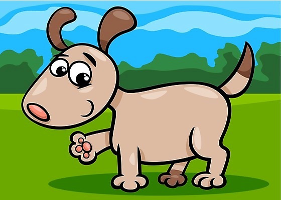 EPS 해외이미지 일러스트 사람없음 달리기 귀여움 강아지 만화 심플 해외202004 해외일러스트 컨셉 모션 반려동물 개 파일형식 벡터 이미지허브