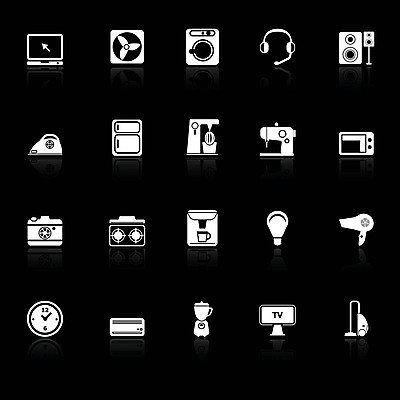 EPS 해외이미지 음향기기 일러스트 가정 모바일 컴퓨터 세트 픽토그램 카메라 모니터 헤드폰 텔레비전 기계 소리 장비 도구 믹서 심볼 사인 심플 전자 해외202004 해외일러스트 전자제품 파일형식 벡터 이미지허브