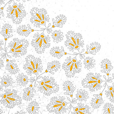 EPS 해외이미지 꽃 백그라운드 라인일러스트 일러스트 사람없음 흰색 빈티지 해외202004 해외일러스트 식물 컬러 컨셉 파일형식 벡터 이미지허브