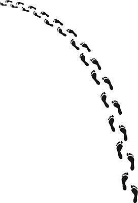 EPS 해외이미지 일러스트 맨발 미술 사람 걷기 단계 양발 지문 해외202004 해외일러스트 모션 발 문화예술 파일형식 벡터 이미지허브