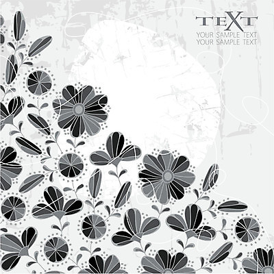 EPS 해외이미지 꽃 백그라운드 일러스트 타이포그라피 사람없음 회색 빈티지 해외202004 해외일러스트 식물 문자 컬러 컨셉 파일형식 벡터 이미지허브