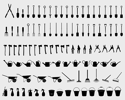 EPS 해외이미지 실루엣 일러스트 주택 정원 검은색 수레 장비 공구 선택 삽 철 심볼 원예 도끼 분무기 갈퀴 고립 철강 하드웨어 해외202004 해외일러스트 컬러 컨셉 촬영기법 취미 건물 컴퓨터 카트 도구 파일형식 벡터 이미지허브