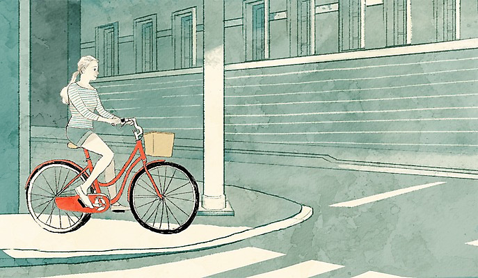 PSD 여자 유럽 여행 백그라운드 일러스트 거리 한명 사람 성인 건물 자전거 세계여행 여자만 여자한명만 성인여자만 성인만 국내일러스트 1 건축물 나라 세계 바이크 파일형식