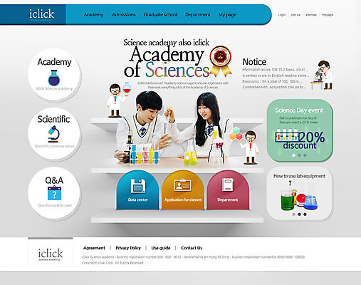 PSD 템플릿 여자 교육 남자 과학 웹템플릿 청소년 웹소스 디자인시안 사이트템플릿 회사홈페이지 현미경 실험기구 실험 사람 동양인 여러명 성인 홈페이지 홈페이지시안 한국인 메인 학원 이미지템플릿 다수 인종 파일형식 편집소스