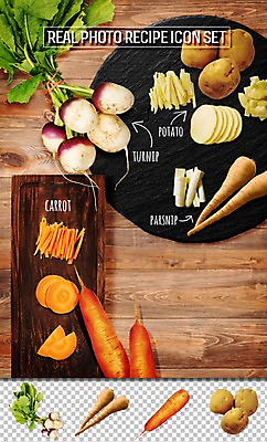 PSD 편집이미지 음식 채소 식재료 재료 감자 사람없음 세트 당근 레시피 순무 플랫레이 편집소스 이미지편집 뿌리채소 플랫 파일형식