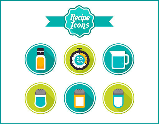 아이콘 재료 사람없음 세트 양념 조미료 플랫 설탕 비커 소금 레시피 후추 타이머 플랫레이 2D아이콘 AI파일 실험기구 향신료 향미료 파일형식 벡터