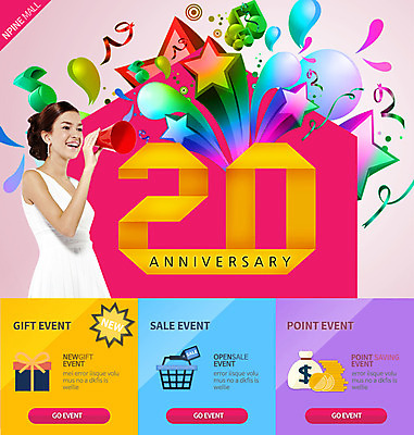 PSD 서양인 외국인 템플릿 여자 기념일 웹템플릿 돈 데이이벤트 이벤트페이지 폭죽 선물 한명 사람 이벤트 상반신 확성기 장바구니 여자만 여자한명만 이미지템플릿 1 인종 쇼핑 바구니 재산 페이지 파일형식