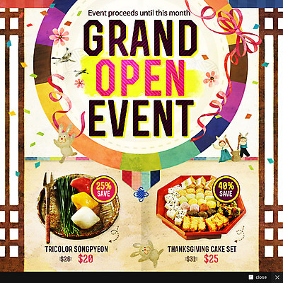 PSD 템플릿 여자 남자 어린이 음식 웹템플릿 떡 팝업 이벤트팝업 웹팝업 사람 이벤트 두명 추석 토끼 오픈 송편 떡방아 반려 어린이만 이미지템플릿 명절 포유류 반려동물 방아 파일형식