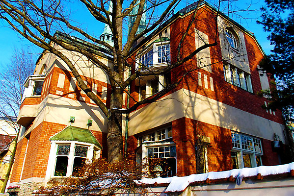 포토 JPG 해외이미지 나무 벽 겨울 벽돌 주택 핀란드 사람없음 건물 빌라 옛날 헬싱키 해외202004 해외포토 식물 건축물 계절 북유럽 파일형식 이미지허브