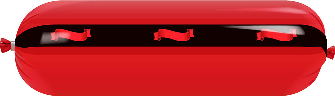 EPS 해외이미지 리본 음식 일러스트 재료 육류 빨간색 식사 공백 소시지 맛 흰배경 패키지 살라미 카피스페이스 해외202004 해외일러스트 컬러 백그라운드 컨셉 식재료 흰색 가공식품 파일형식 벡터 이미지허브